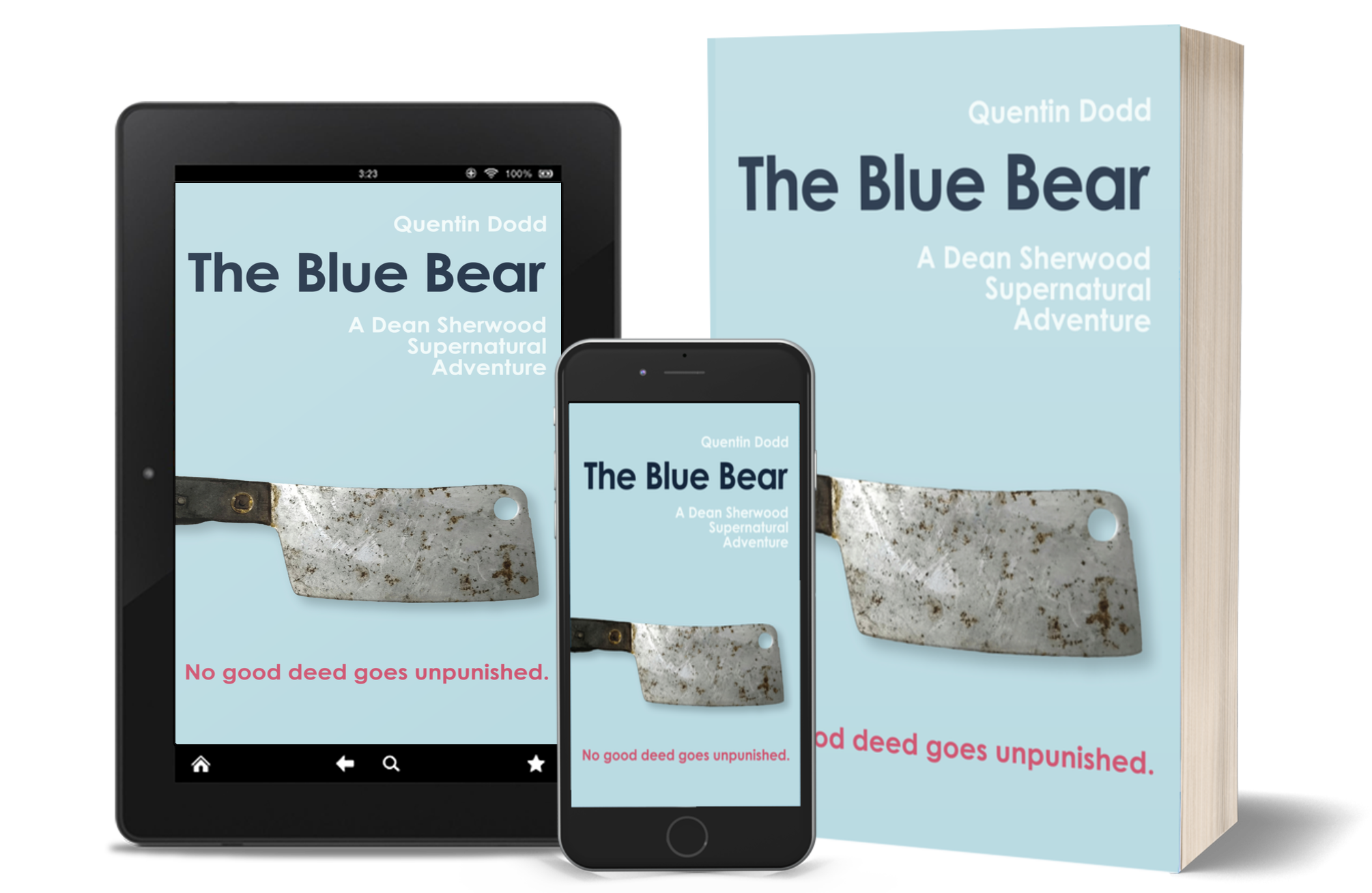 Covers for the book "The Blue Bear"